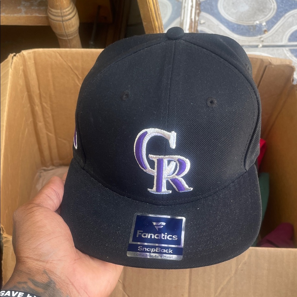 Fanatics Black Cap with Purple Embroidery